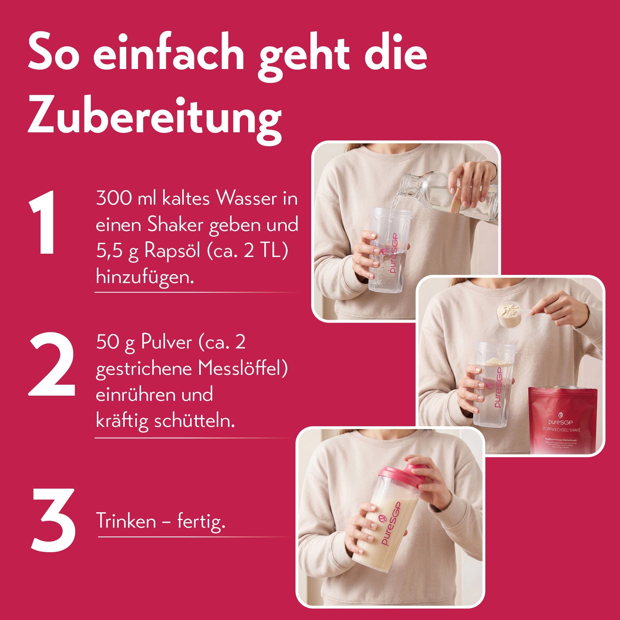 pureSGP STOFFWECHSEL-SHAKE STARTER SET