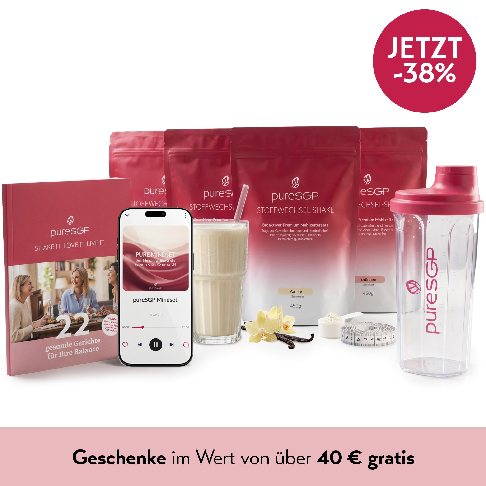 pureSGP STOFFWECHSEL-SHAKE STARTER SET